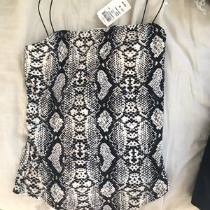 snake skin body suit